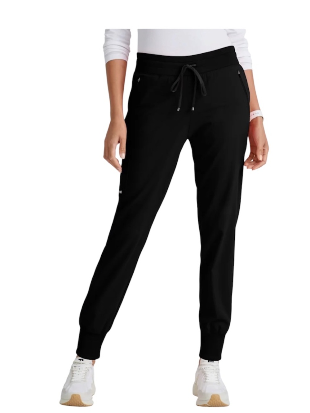 Grey’s Anatomy Spandex Stretch Jogger Black Scrub Pants Women’s Size XLT